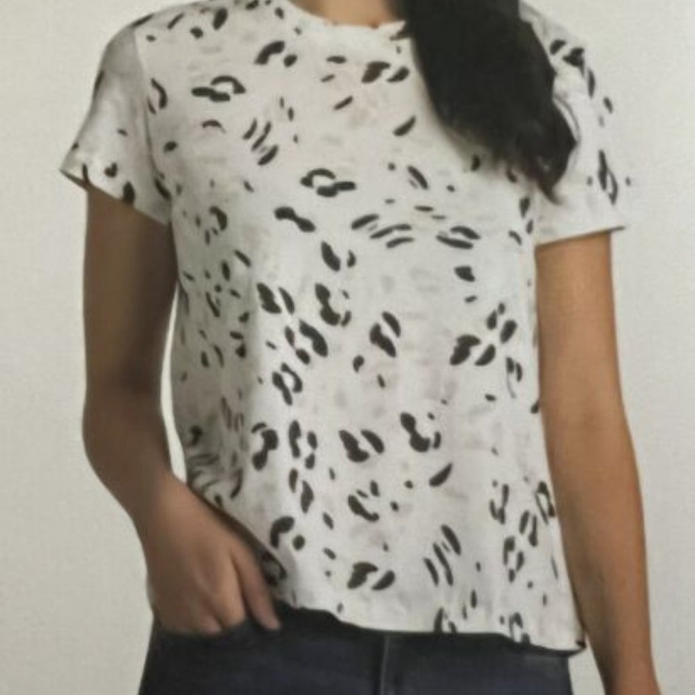 NWT Ecothreads Women 2 Pack Short Sleeve T Size XL Animal Print/Black $45 5D266